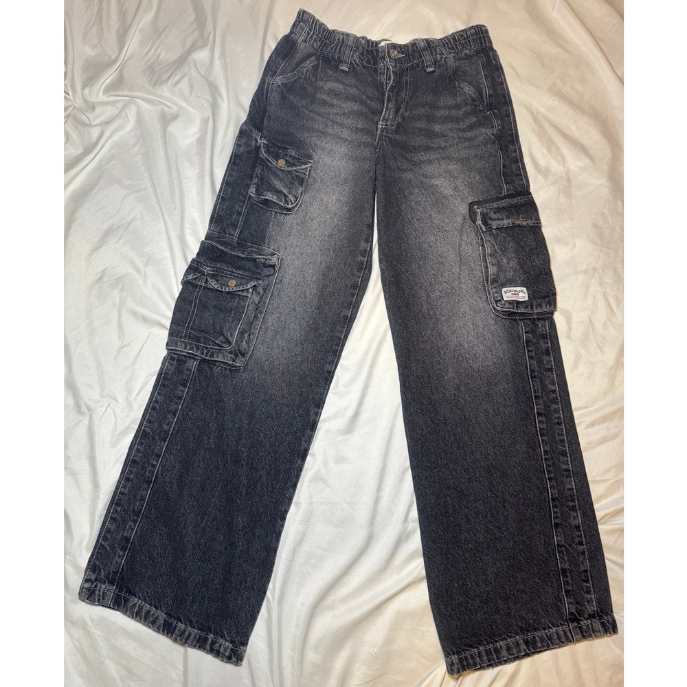 Baggy Cargo Jeans Womens S‎ Black Y2K Streetwear Pants BDG Urban Outfitters